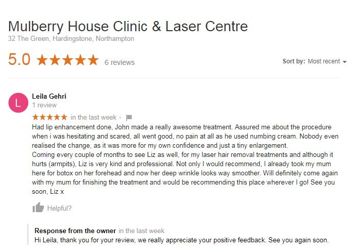 5 Star Google Review