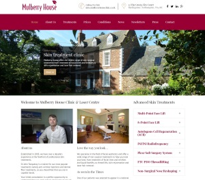 New Look Website Revealed for Northamptonshire Skin Treatments