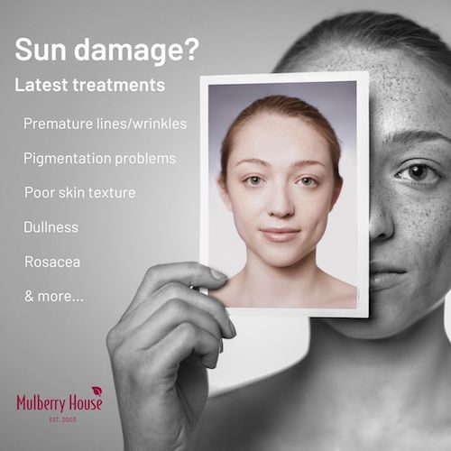 Sgns of sun damage