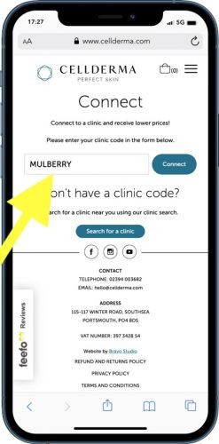 cellderma connect to a clinic