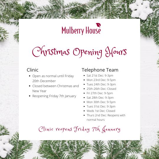 2024 Christmas opening hours